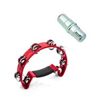 Pandeirola meia lua vermelha com ganza torelli