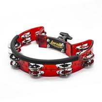 Pandeirola Torelli TP323 VM Meia Lua com Clamp Vermelha