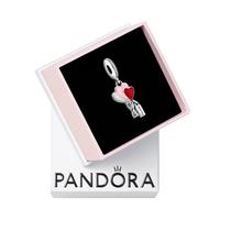 PANDORA Happy Bday Balloon Dangle Charm Pulseira para pulseiras PANDORA Moments Presente para ela Prata esterlina e esmalte Joias para mulheres com caixa de presente