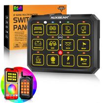 Panel de Interruptores Auxbeam 12 Canales Bluetooth RGB AC-1200 para Camión