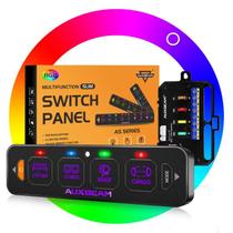 Panel de Interruptores Auxbeam AS-R40 de 4 Canales RGB 12-24V Impermeable