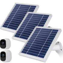 Panel Solar iTODOS para Arlo Pro y Arlo Pro2 con 3 Unidades en Plata