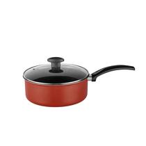Panela 16 cm Teflon Avulsa Com Cabo + Tampa De Vidro 1.380 Litros