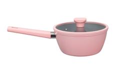 Panela 18cm Indução Revestimento Cerâmico Rosa Baccani