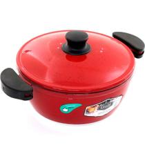 Panela 18cm Vermelho Resistente Gulê Em Alumínio 1,5 Litros Panela 18cm Vermelho Resistente Gulê Em Alumínio 1,5 Litros