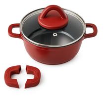 Panela 20 Cm Caçarola C/ Revestimento Cerâmica Antiaderente