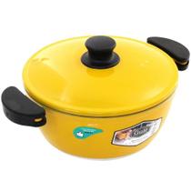 Panela 20cm Amarelo Resistente Gulê Em Alumínio 1,75 Litros