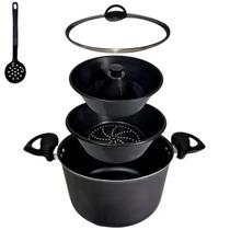 Panela 3 Em 1 Antiaderente Multiuso + Espátula Nylon