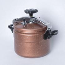 Panela Alta Pressão Indução Antiaderente Revestimento Mármore Cerâmico 4 Litros Bronze Panela Alta Pressão Indução Antiaderente Revestimento Mármore Cerâmico 4 Litros Bronze
