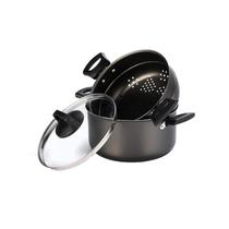 Panela Alumínio Antiaderente 3 Em 1 Cozinha No Vapor