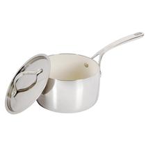 Panela antiaderente Bloomhouse 3L Tri-Ply de aço inoxidável Panela antiaderente Bloomhouse 3L Tri-Ply de aço inoxidável