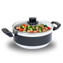 Panela Antiaderente Caçarola com Tampa de Vidro 16 cm - 1,5 Litro Panela Antiaderente Caçarola com Tampa de Vidro 16 cm - 1,5 Litro