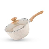 Panela Antiaderente Cerâmica de Indução 3,7mm Travertino 20cm - Class Home Panela Antiaderente Cerâmica de Indução 3,7mm Travertino 20cm - Class Home