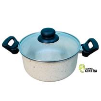 Panela Antiaderente Cintraflon Não gruda para Brigadeiro Doces Tampa Vidro 4,5 Litros 24cm Panela Antiaderente Cintraflon Não gruda para Brigadeiro Doces Tampa Vidro 4,5 Litros 24cm