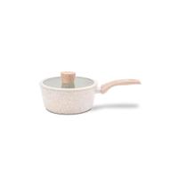 Panela Antiaderente com Tampa Antiaderente Ceramic Life Sirius Ø 18cm 1,5 Litros Vanilla - Brinox Panela Antiaderente com Tampa Antiaderente Ceramic Life Sirius Ø 18cm 1,5 Litros Vanilla - Brinox