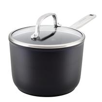 Panela antiaderente de indução anodizada rígida KitchenAid 2L com tampa Panela antiaderente de indução anodizada rígida KitchenAid 2L com tampa