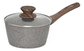 Panela Antiaderente Indução Cerâmica 16cm Mimo Style Linha Grafito Cook 1,3L Com Tampa Vidro Panela Antiaderente Indução Cerâmica 16cm Mimo Style Linha Grafito Cook 1,3L Com Tampa Vidro