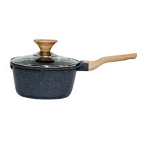 Panela Antiaderente Indução Revestimento Mármore Cerâmico 18cm Cinza Panela Antiaderente Indução Revestimento Mármore Cerâmico 18cm Cinza