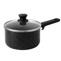 Panela Antiaderente Nº26cm 5,2L Revestimento Cerâmico Preta Cabo reforçado em Silicone não esquenta Panela Antiaderente Nº26cm 5,2L Revestimento Cerâmico Preta Cabo reforçado em Silicone não esquenta