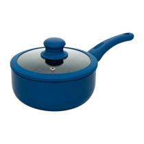 Panela Antiaderente Revestimento Cerâmico de Indução Yafo Azul 18cm - Lehaví