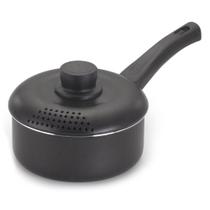 Panela Antiaderente Tampa Aluminio 16cm Preto Nacional Panela Antiaderente Tampa Aluminio 16cm Preto Nacional