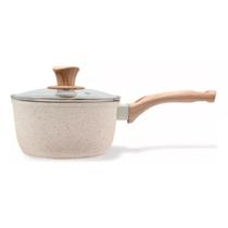 Panela Antiderente Indução C/ Tampa De Vidro 18cm