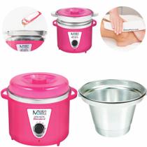 Panela aquecedora de cera Termocera Depilação + refil 900g PINK Panela aquecedora de cera Termocera Depilação + refil 900g PINK