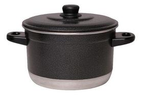 Panela Banho Maria 3x1 Forma De Pudim Cuscuzeiro Craqueado - multi aluminio Panela Banho Maria 3x1 Forma De Pudim Cuscuzeiro Craqueado - multi aluminio