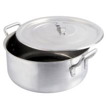 Panela Caçarola Aluminio Polido Profissional 40Cm 23L Nacional Panela Caçarola Aluminio Polido Profissional 40Cm 23L Nacional