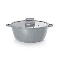 Panela Caçarola Antiaderen 20cm Graniflon Cinza Moda do Chef