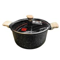 Panela Caçarola antiaderente Alumínio Cerâmico c/ Tampa 24cm