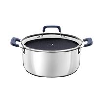 Panela Caçarola Antiaderente Cerâmico Tramontina 24cm Inox Fogão Indução Romagna