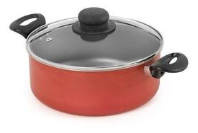 Panela Caçarola Antiaderente Grande Cereja e Preta nº28