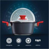 Panela Caçarola Antiaderente Indução Titânio 20 Cm Euro Home Panela Caçarola Antiaderente Indução Titânio 20 Cm Euro Home