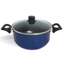 Panela Caçarola Antiaderente Nº20 Com Tampa De Vidro