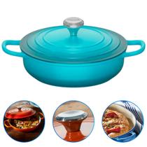 Panela Caçarola Antiaderente Revestimento Cerâmico 26cm 3,4L Grossa