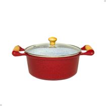 Panela Caçarola Avulsa Cerâmica Antiaderente Tampa Vidro N20