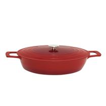 Panela Caçarola Baixa Antiaderente Revestimento Cerâmico 28cm Cooktop Fogão Indução Cook&Chef Panela Caçarola Baixa Antiaderente Revestimento Cerâmico 28cm Cooktop Fogão Indução Cook&Chef