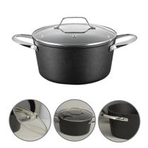 Panela Caçarola Black Rock Revestimento Antiaderente Titânio 20cm Premium Panela Caçarola Black Rock Revestimento Antiaderente Titânio 20cm Premium