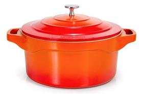 Panela Caçarola Ceramica Antiaderente 24cm Laranja Le Cook