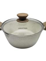 Panela Caçarola Cerâmica Antiaderente Marmol Indução 24 Cm Panela Caçarola Cerâmica Antiaderente Marmol Indução 24 Cm