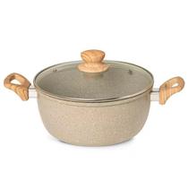 Panela Caçarola Cerâmica Marble Antiaderente 4,5L 24cm Cinza Dust 138595.02 Oster Panela Caçarola Cerâmica Marble Antiaderente 4,5L 24cm Cinza Dust 138595.02 Oster