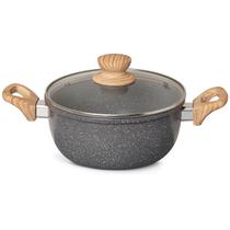 Panela Caçarola Cerâmica Marble Antiaderente 4,5L 24cm Dark Grey 138300.02 Oster