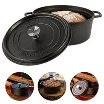 Panela Caçarola Cocotte 18 Com Tampa Ferro Fundido 1,7 Litros Santana Panela Caçarola Cocotte 18 Com Tampa Ferro Fundido 1,7 Litros Santana