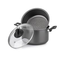 Panela Caçarola Cozimento A Vapor Antiaderente com Tampa de Vidro 3,5L - 5 Estrelas Panela Caçarola Cozimento A Vapor Antiaderente com Tampa de Vidro 3,5L - 5 Estrelas