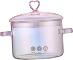 Panela Caçarola de Vidro Borossilicato Coração 1,5 Litros Panela Caçarola de Vidro Borossilicato Coração 1,5 Litros