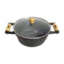 Panela Caçarola Ferro 5L Vidro 28cm Casa e Jardim