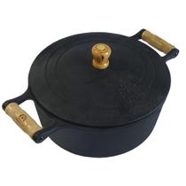 Panela Caçarola Ferro Fundido 5,2L Com Tampa Alta Qualidade Panela Caçarola Ferro Fundido 5,2L Com Tampa Alta Qualidade