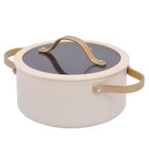 Panela Caçarola Gold 2,8 litros Bege / Compatível com Fogão Indução - Mimo Style