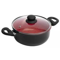 Panela Caçarola Grande Antiaderente Cerâmica Indução 22cm e 20cm Panela Caçarola Grande Antiaderente Cerâmica Indução 22cm e 20cm